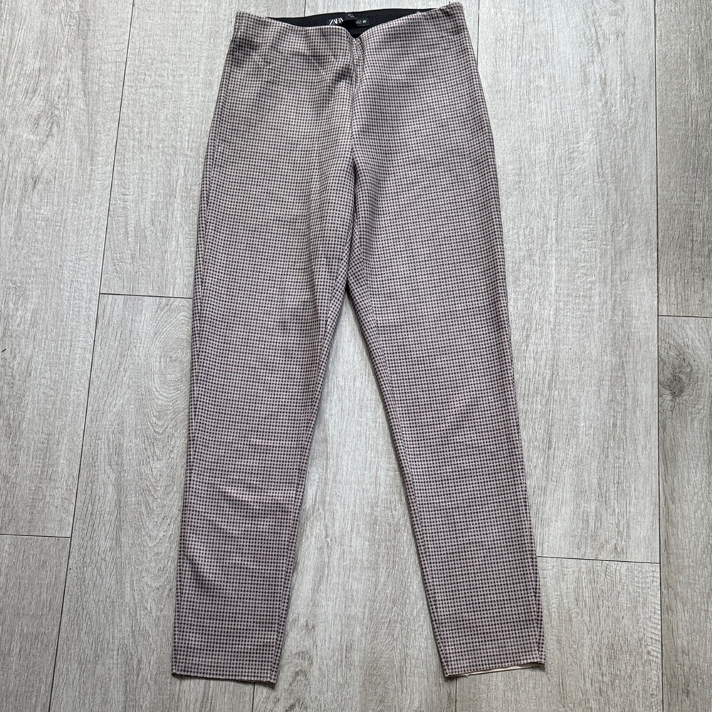 Zara Houndstooth Pants Size Small